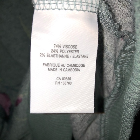 Reitmans 3/4 Sleeves Mint Green Top - Picture 5 of 5